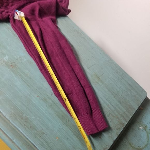 Charter Club Sweater Purple Knit Cardigan Tunic medium M cottagecore long Sleeve - Picture 9 of 10